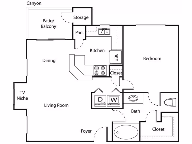 Unit 1431 floor plan